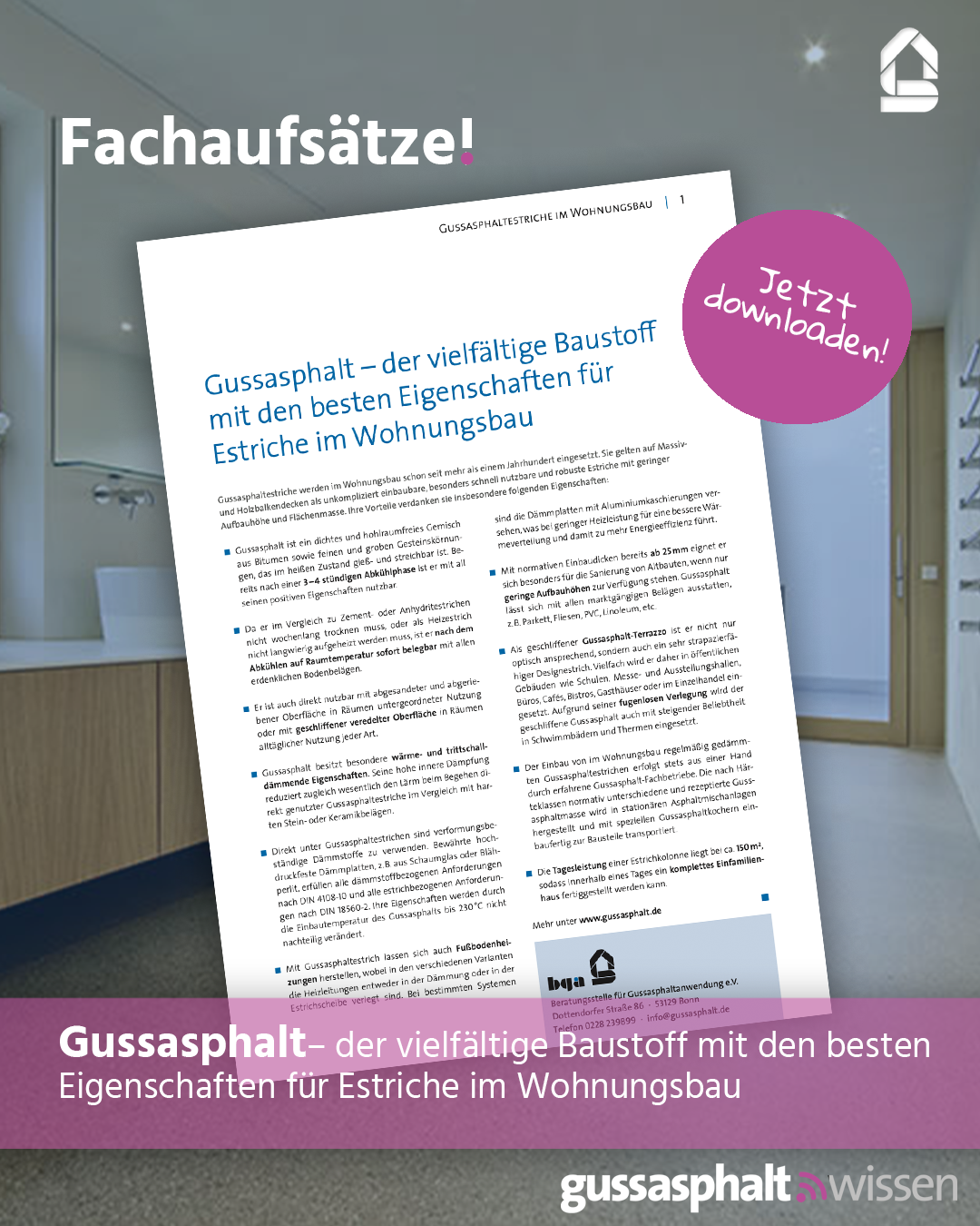 Wir gratulieren Asphalta herzlich zum Jubiläum